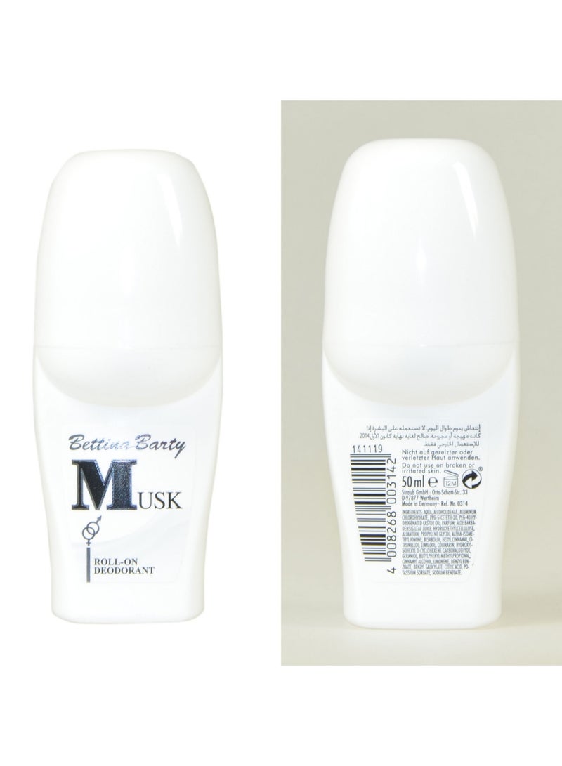 Bettina Barty Musk Deo Roll on 50 ml - Image 2